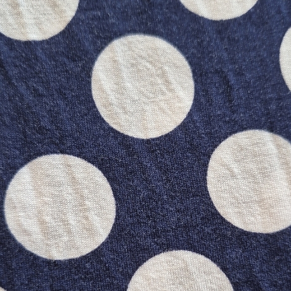 Liz Claiborne Navy With Large White Polka Dots. XL - Picture 5 of 5